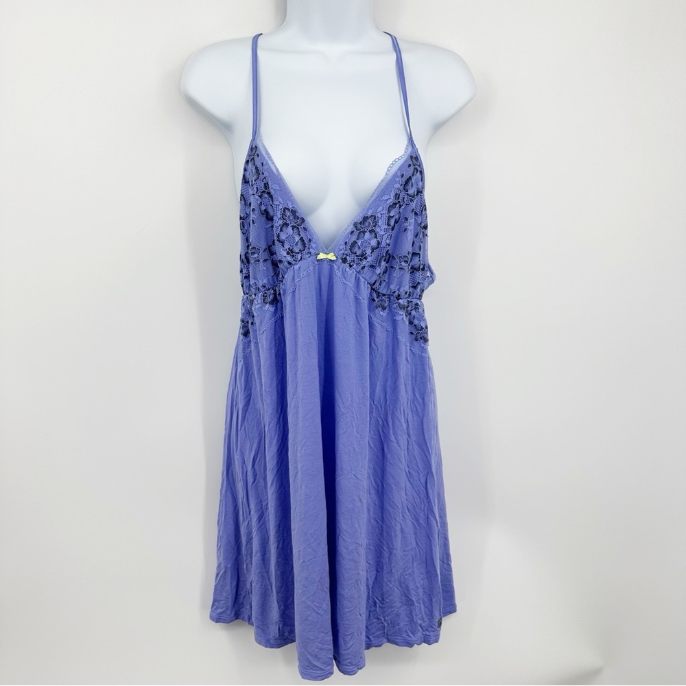 Victoria's Secret Purple Lace Nightgown Size Large Whimsical Fairycore